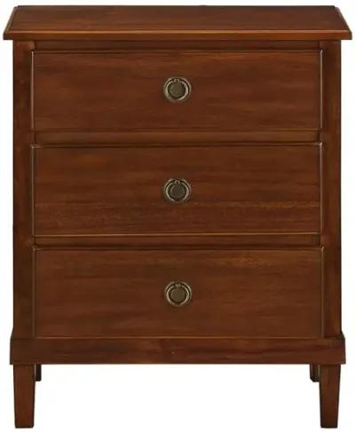 Cambridge Brown 3-Drawer Nightstand