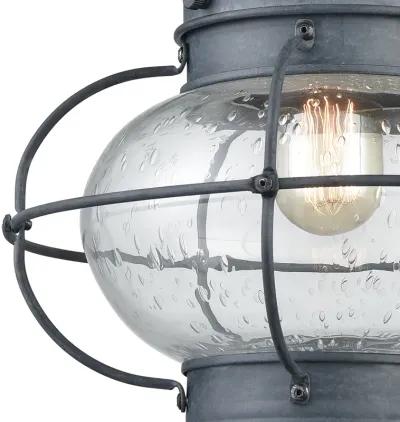 Onion 18'' High Grey Outdoor Sconce