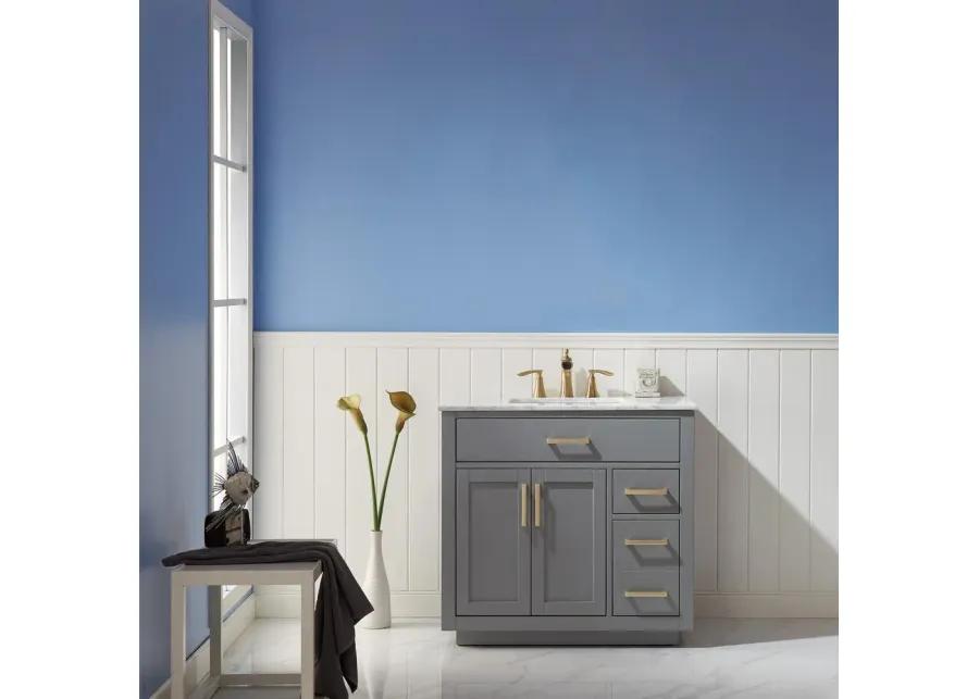 Altair 36 Single Bathroom Vanity Set in Gray without Mirror