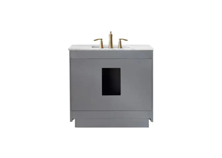 Altair 36 Single Bathroom Vanity Set in Gray without Mirror