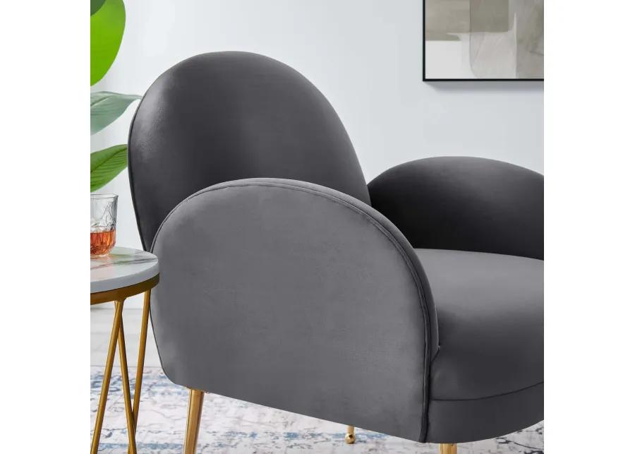 Transcend Performance Velvet Armchair