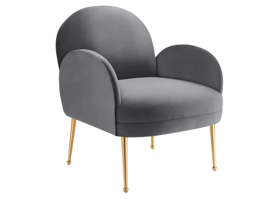 Transcend Performance Velvet Armchair