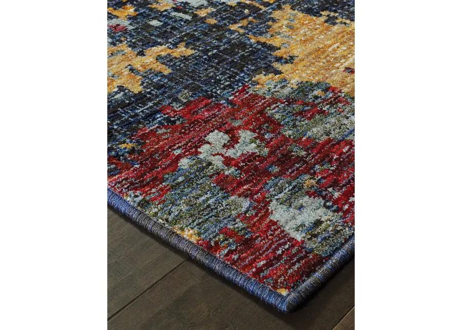 Evolution 2'3" x 8' Blue Rug