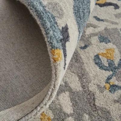 Everley 8644F Gray/Yellow/Blue 4' x 6' Rug