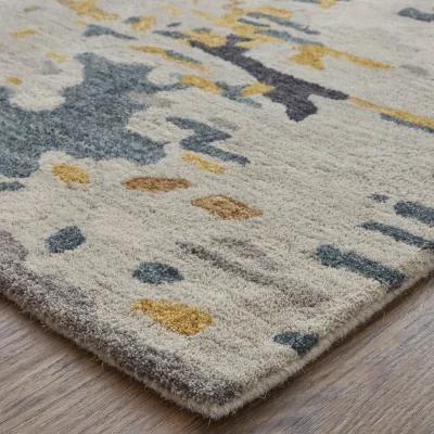 Everley 8644F Gray/Yellow/Blue 4' x 6' Rug