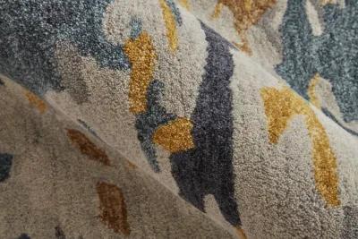 Everley 8644F Gray/Yellow/Blue 4' x 6' Rug