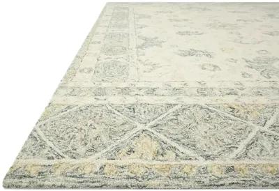 Norabel NOR01 Ivory/Slate 5' x 7'6" Rug