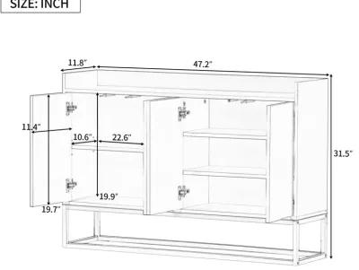 Merax Modern Sideboard Elegant Buffet Cabinet with Large Storage Space for Dining Room, Entryway