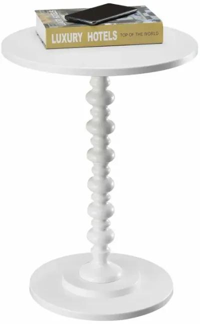 Convenience Concepts Palm Beach Spindle Table, White