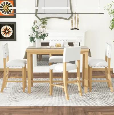 Merax 5-Piece Counter Height Dining Set