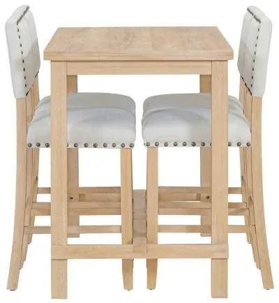 Merax 5-Piece Counter Height Dining Set