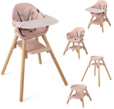 6-in-1 Baby High Chair with Removable Dishwasher and Safe Tray