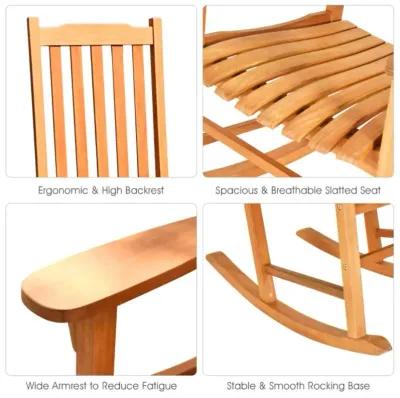 Hivvago Outdoor Rocking Chair Single Rocker for Patio Deck