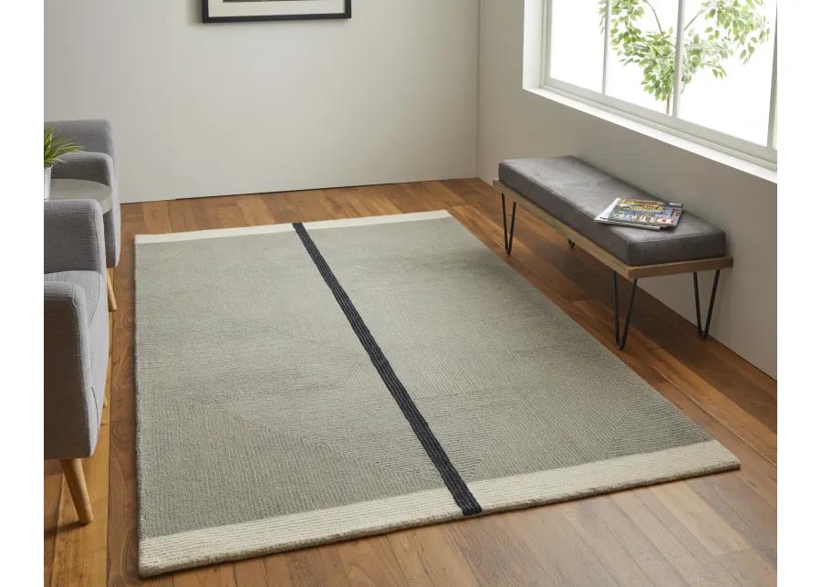 Maguire 8904F Taupe/Black 2' x 3' Rug