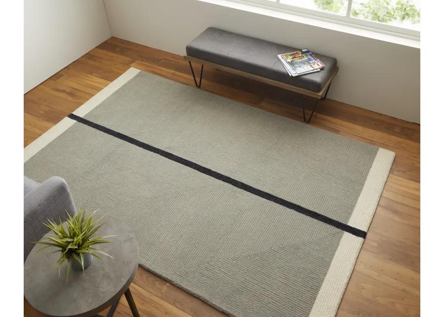 Maguire 8904F Taupe/Black 2' x 3' Rug