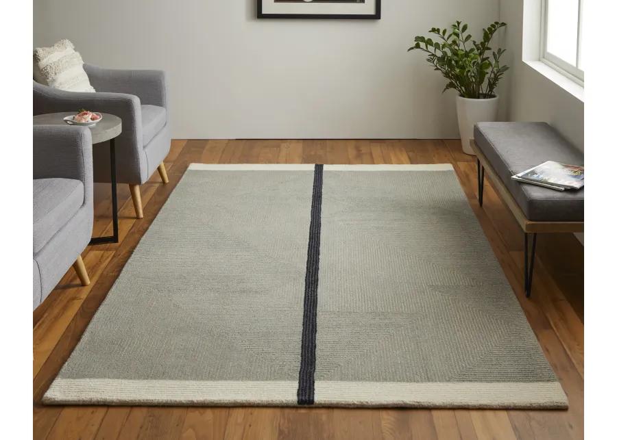 Maguire 8904F Taupe/Black 2' x 3' Rug