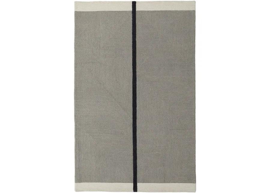 Maguire 8904F Taupe/Black 2' x 3' Rug