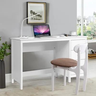 3-Drawer Home Office Study Computer Desk with Spacious Desktop