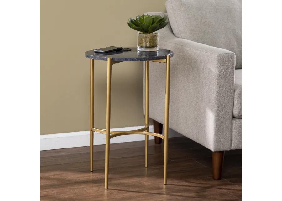 Padstow Side Table with Wireless Charging