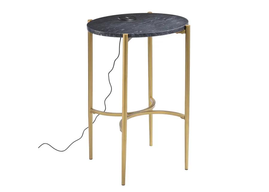 Padstow Side Table with Wireless Charging