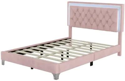 Merax Modern Velvet Platform Bed