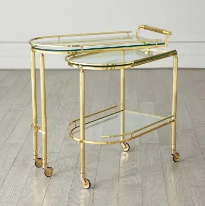 Gallery Folding Bar-Brass