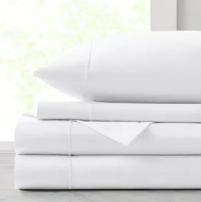 Belen Kox 500TC Cotton Sheet Set, 102x108, White, Cal King1, Belen Kox