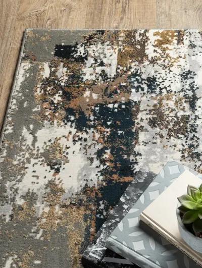 Bowen 2'3" x 7'6" Grey Rug