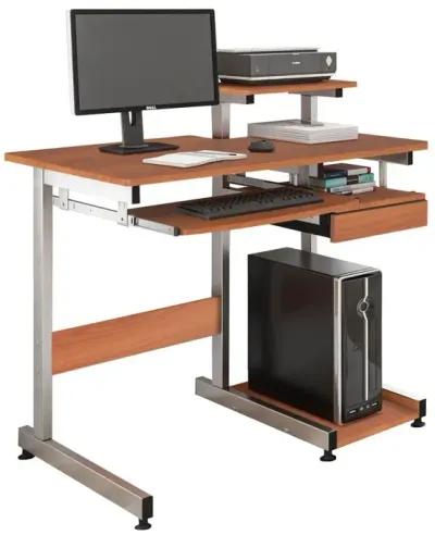 Complete Computer Workstation Desk. Color: Woodgrain