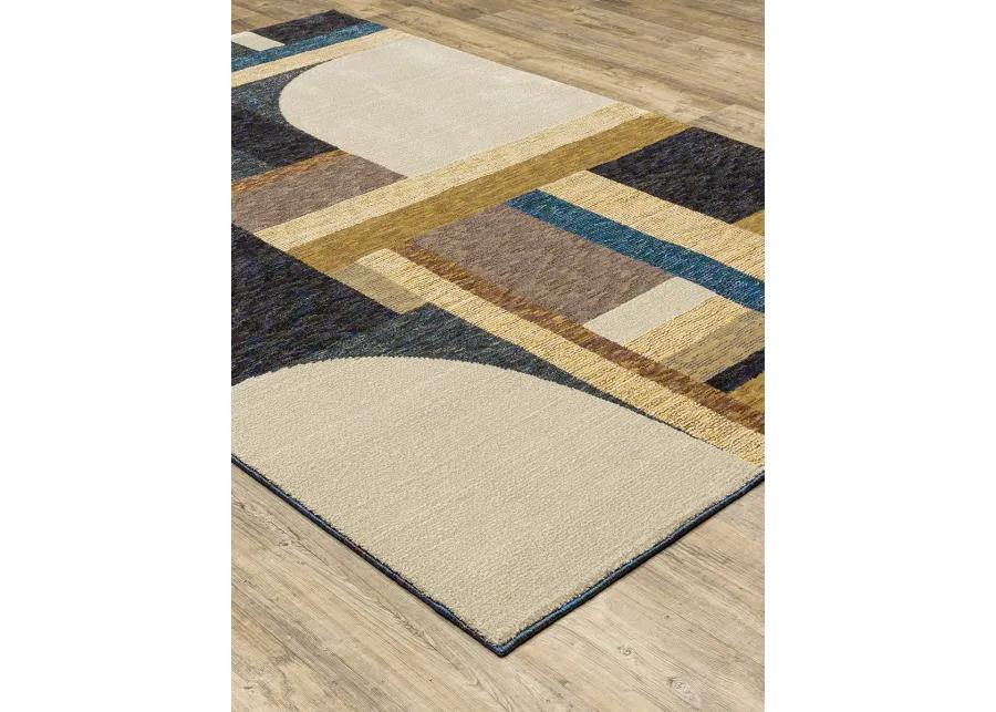 Strada 7'10" x 10'10" Gold Rug