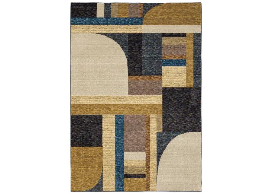 Strada 7'10" x 10'10" Gold Rug