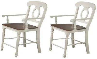 Andrews Bravo 42.5 in. High Back 24 in. Bar Stool with Solid Wood Seat (Set of 2)