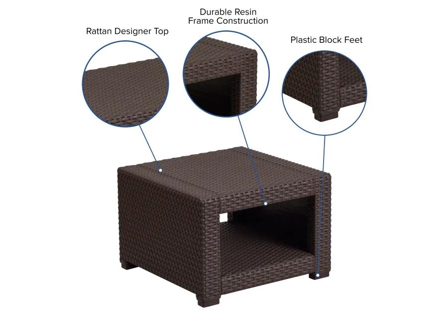 Rattan Patio End Tables