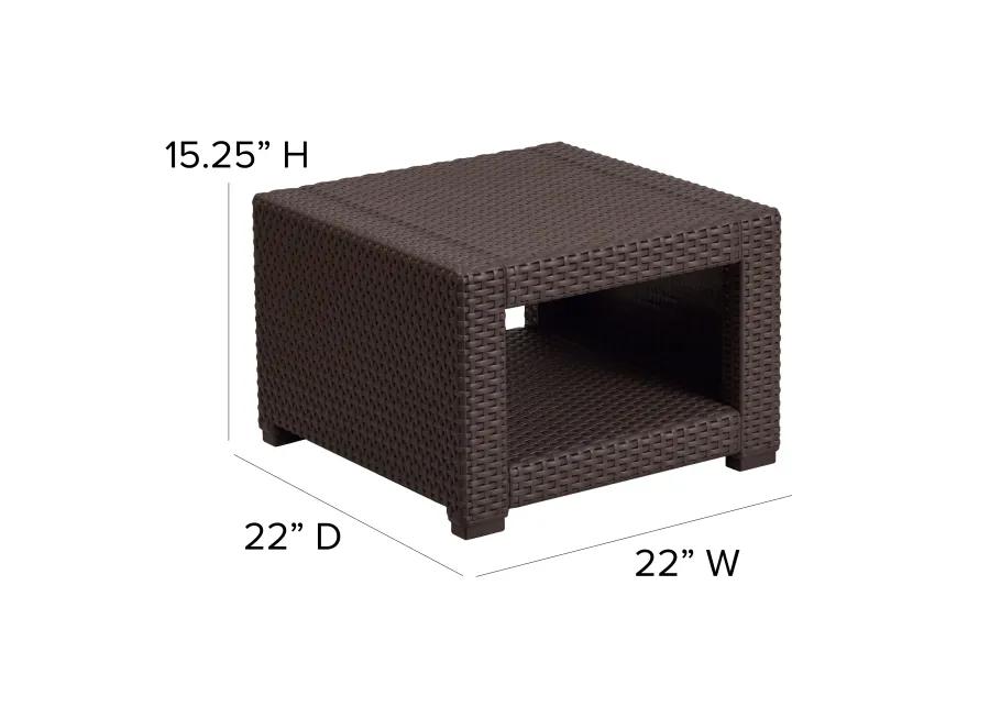 Rattan Patio End Tables