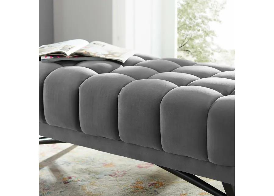 Adept 47.5" Performance Velvet Bench-Benzara