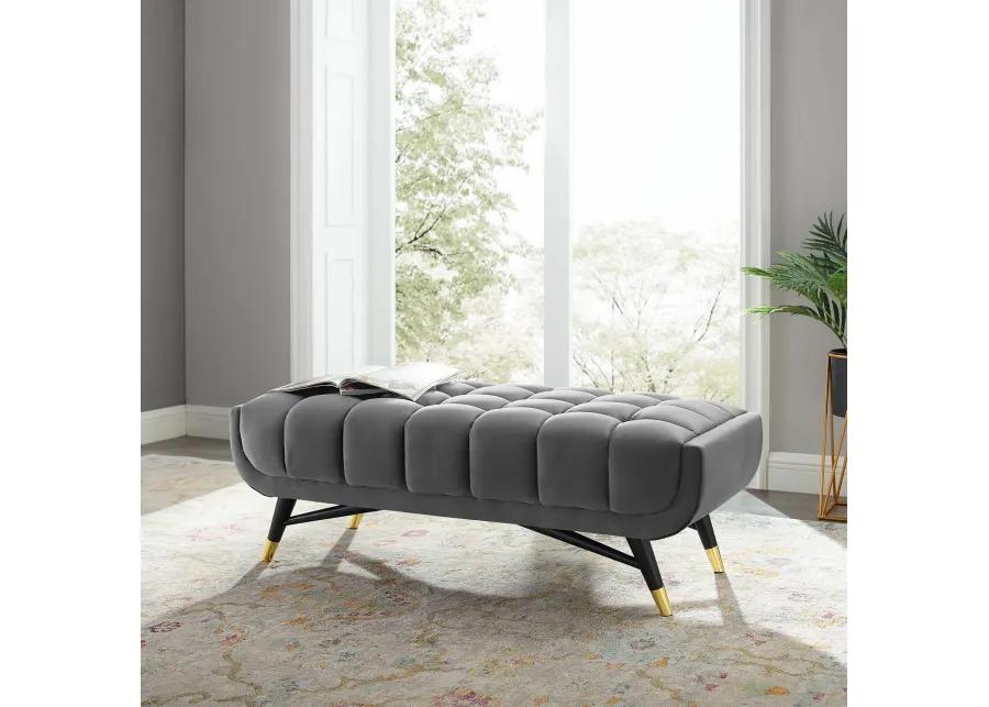 Adept 47.5" Performance Velvet Bench-Benzara