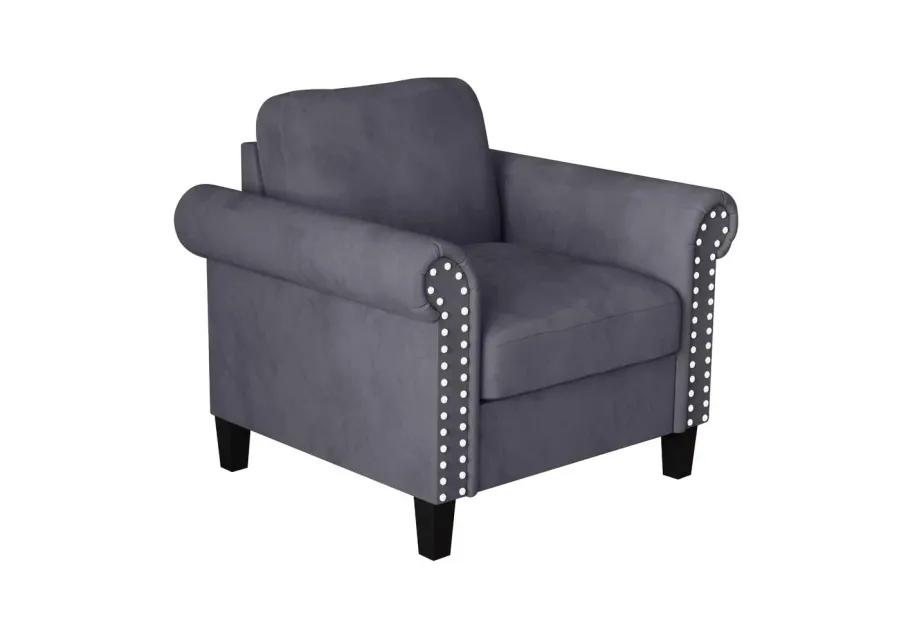 New Classic Furniture Alani Accent Chair-Gray