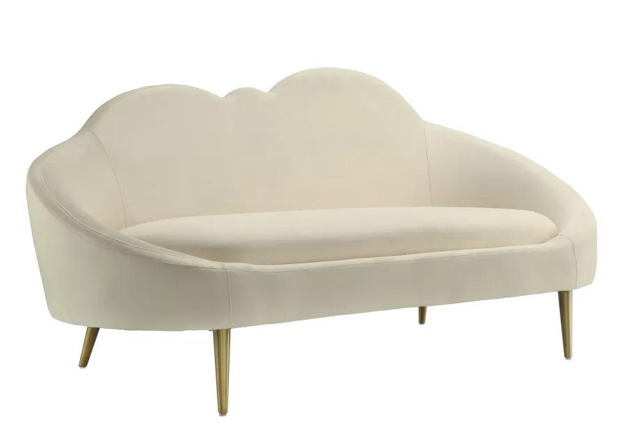 Cloud Cream Velvet Settee