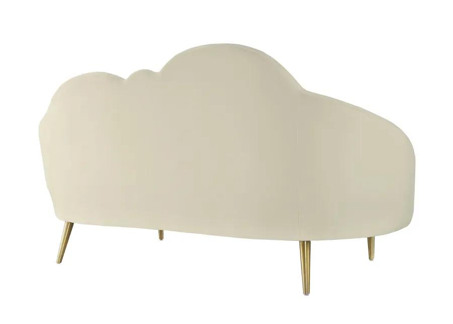 Cloud Cream Velvet Settee