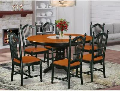 Dining Room Set Black & Cherry