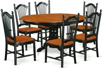 Dining Room Set Black & Cherry