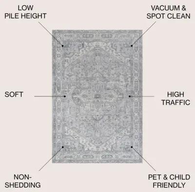 Jerica Modern Persian Vintage Medallion Area Rug