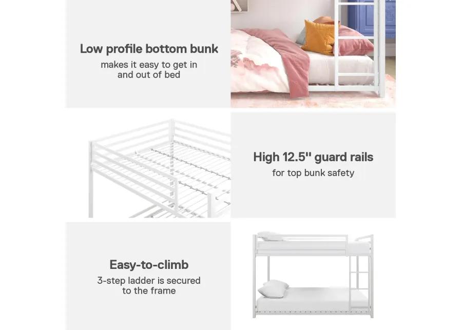 Miles Metal Twin/Twin Bunk Bed