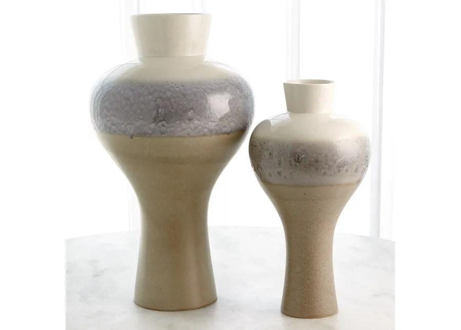 Cream Rises Swell Vase- Small