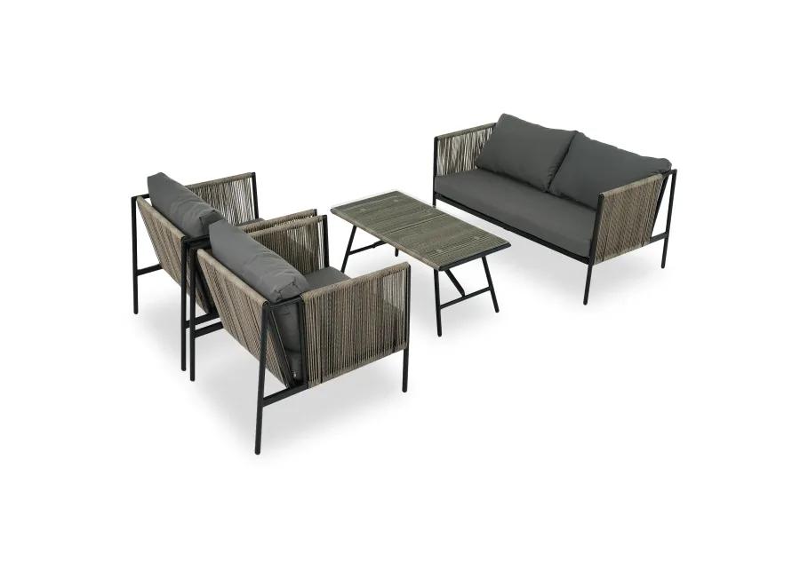 Merax Outdoor Rope Sofa Set  4 Pieces