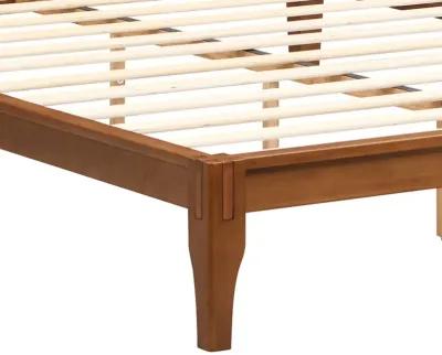 Merax Modern Bamboo Platform Bed with Headboard