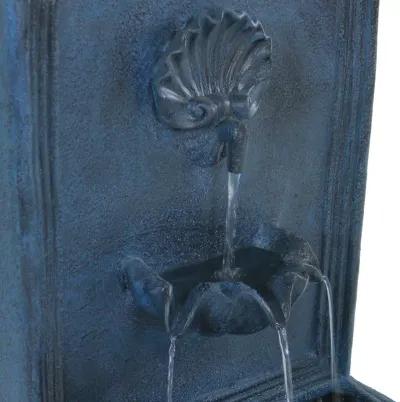 Sunnydaze Seaside Polystone Outdoor Wall Fountain