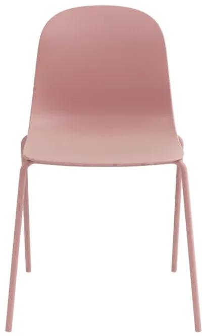 STACKABLE OUTDOOR & INDOOR SERENA CHAIR - DUSTY PINK (Set of 4)