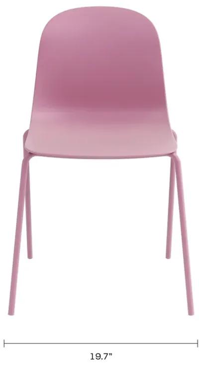 STACKABLE OUTDOOR & INDOOR SERENA CHAIR - DUSTY PINK (Set of 4)