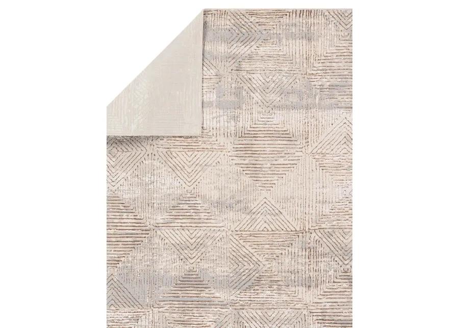 Catalyst Eshe Tan/Taupe 3'3" x 12' Runner Rug